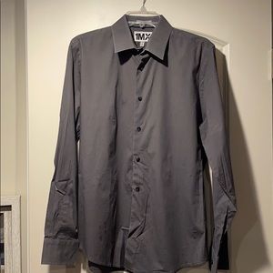 Express Men’s Button Down Gray Shirt